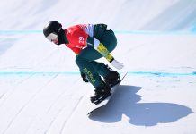 2018 silver medallist, Jarryd Hughes, bows out in Beijing SBX heats