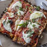 Grandma-style pizza at Sam’s Restaurant on Snowmass.