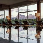 COMO Alpina Dolomites_Interior pool with summer view