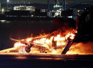 Japan Airlines plane from Sapporo crashes at Haneda Tokyo airport