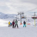 La Rosiere pistes in the Espace San Bernardo ski area.