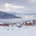 La Rosiere winter ski resort in the Espace San Bernardo ski area.