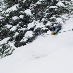 Deep powder at the Hankin-Evelyn Backcountry Recreation Area.