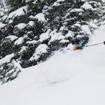 Deep powder at the Hankin-Evelyn Backcountry Recreation Area.