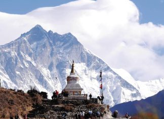 You’re invited to a 50th birthday party with Everest as a backdrop