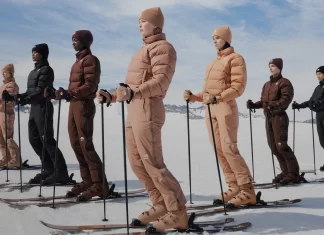 Kim Kardashian launches SKIMS ski wear with The North Face