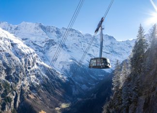 What it’s really like to ride world’s steepest ski cable car in Switzerland
