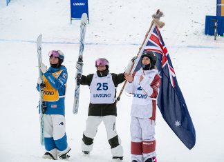 Aussie Charlotte Wilson takes first podium, GOLD at FIS WC dual moguls