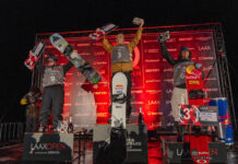 Snowboarder Scotty James wins his fifth LAAX Open FIS World Cup halfpipe