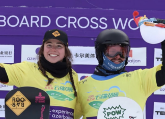 Josie Baff wins silver and Adam Lambert bronze in SBX FIS WC – take yellow bibs