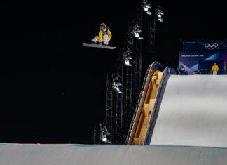 Valentino Guseli gives his all for top 10 Winter Olympic Big Air result