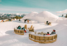 Big Sky’s coolest après? A luxury bar built entirely from snow and ice
